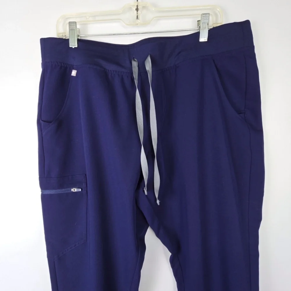 FIGS Mens Zamora Scrub Pant Blue Sz XL Jogger Cargo Pockets Hospital Lab Work